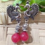 handmade gemstone beaded earrings