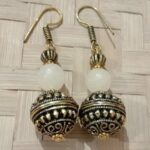 ethnic handmade gemstone earrings