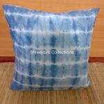Cushion Cover Tie Dye Shibori With Indigo