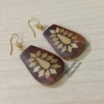 bamboo tribal handmade earrings