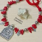 red coral handmade necklace