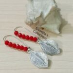 oxidised charm earrings
