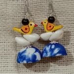 fabric jhumka earrings online