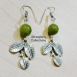 Olive Green Agate Handmade Gemstone Earrings
