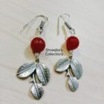 Red Agate Gemstone Earrings