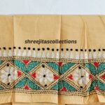 kantha stitch cotton blouse piece
