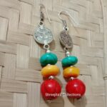 multicolour boho handmade tribal earrings