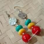 multicolor boho earrings