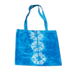 canvas tote bag indigo shibori tie dye