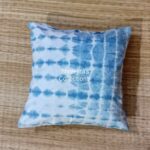 indigo tie dye cushion cover
