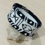 hand painted fabric bangles combo set 03