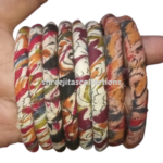 kalamkari fabric bangles combo pack