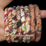 kalamkari fabric bangles combo pack