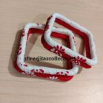 handpainted ethnic fabric bangles combo