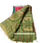 Bengal kantha reversable silk stole 04