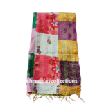 Bengal kantha reversible silk stole 04