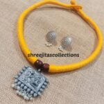 Tribal Silver Handcrafted Choker Necklace Set 03