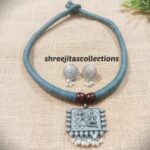 Tribal Silver Handcrafted Necklace Set 05