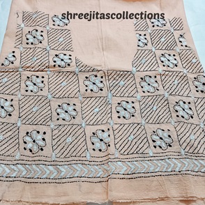 kantha stitch cotton blouse piece