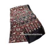 Ajrakh Hand Block Printed Mashru Silk Stole 02