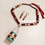bamboo ektara handmade necklace set