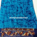 Batik Kantha Cotton Blue Blouse Piece 05