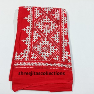 gujrati stitch cotton blouse piece