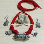 tribal silver handcrafted necklace set