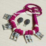 dokra silver tribal necklace set