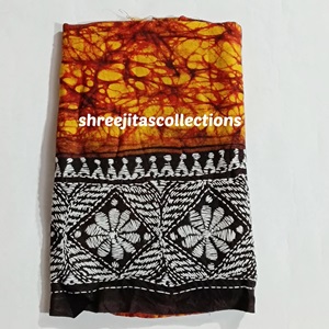 batik kantha cotton blouse piece