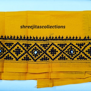 gujrati stitch cotton blouse piece