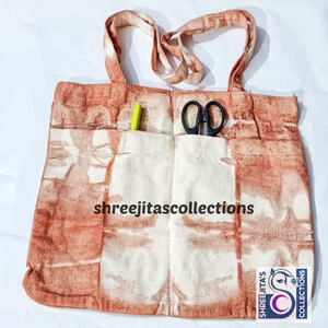 tie dye canvas tote bag with zipper