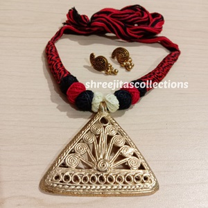Brass Dokra Tribal Handmade Necklace Set